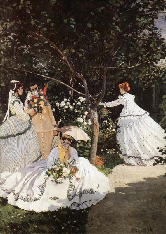 Claude Monet Women in the Garden oil painting image